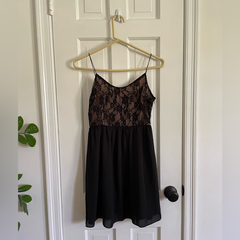 Forever 21 Black Dress with Vintage Detail